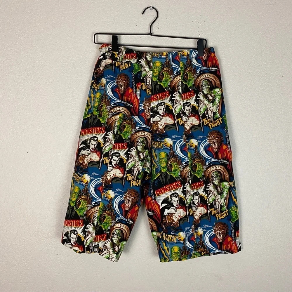 Vintage Monsters Cartoon Shorts